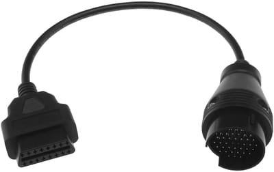 Dailygoody - Auto Diagnostische Verbindingskabel - OBD1 naar OBD2 - 40 cm kabel - Zwart - Foutdiagnose adapter - Geschikt voor Mercedes Benz - 38