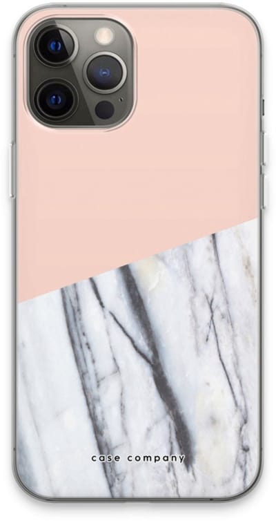 Case Company® - Hoesje geschikt voor iPhone 13 Pro Max hoesje - A touch of peach - Soft Cover Telefoonhoesje - Bescherming aan alle Kanten en Schermrand