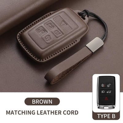 Leren Autosleutelhoesje Voor Land Rover Range Rover Sport Evoque Freelander Velar Discovery 4 Auto Sleutelhoes Fob Sleutelhanger For Land Rover black