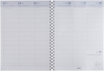Brepols bureau agendavulling 2027 - OMEGA [0.030] - VULLING - Bureau agenda - 1 week op 2 pagina's - Weekoverzicht - Gespiraleerd - Navulling - 21 x 29 cm