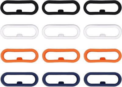12 Stuks Siliconen Ringen voor Magic Band+ en 2.0, Sluitingen en Beschermers in 4 Kleuren, Ideaal voor Veiligheid en Comfort