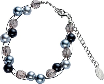 Behave - Armband - parels grijs facet kralen - chic stijl - nikkelvrij