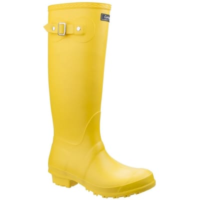Cotswold Sandringham Buckle-Up Womens Wellington Boots (Geel)