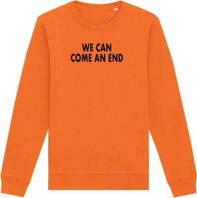 Sweater oranje M - We can come an end - soBAD. - Koningsdag - Unisex - Sweater dames - Sweater heren - Voetbal - Regular fit - WK