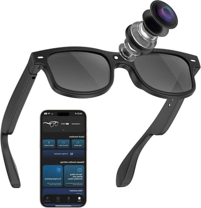 Slimme Camera Bril - Video Opname Bril - Handsfree Opnames Maken - Spraak en Gebaar Bediening