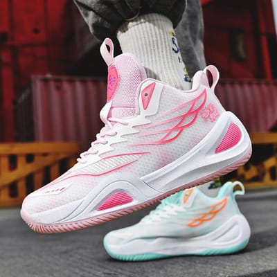 Nieuwe Praktische Basketbalschoenen voor Heren Casual Sportschoenen voor Jong- en Middelbare Schoolstudenten Cementvloer Antislip Herenschoenen 45 white