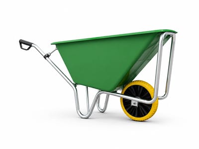 Kruiwagen 160 Liter – Poly Bak – Verzinkt Onderstel – Nooit Meer Lek Wiel