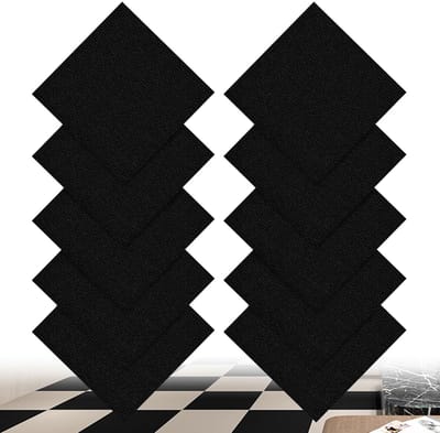 Dailygoods- Tapijttegels 10 stuks 30 x 30 cm - Zelfklevend - Naaldvilt - Antislip - Vloerbedekking - Innovatieve oplossing