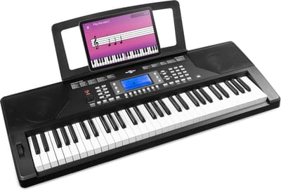 Keyboard met 61 toetsen - MAX Rhapsody61P keyboard pro met aanraakgevoelige toetsen en 40 demo-songs