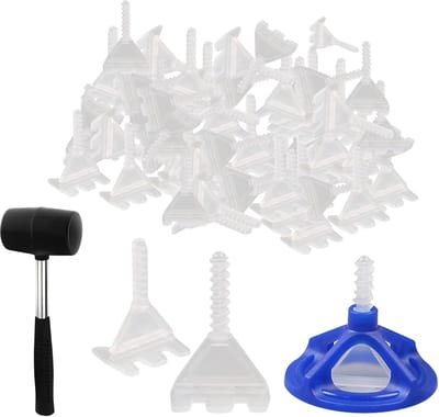 Tegel Nivelleringssysteem - Tegelafstandhouders Clips - Vloer en Muur - Herbruikbare Doppen - 1/8 Inch 3mm