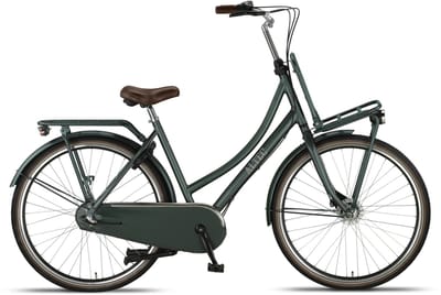 Altec Transportfiets dames Retro 28 Inch 53 cm Dames 3V Rollerbrake Bosgroen