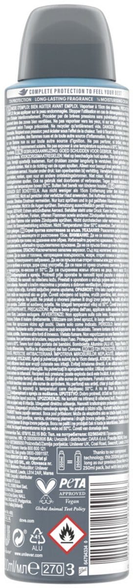 Dove - Deodorant Men+ Care Clean Comfort - 3 x 200 ml - Voordeelverpakking