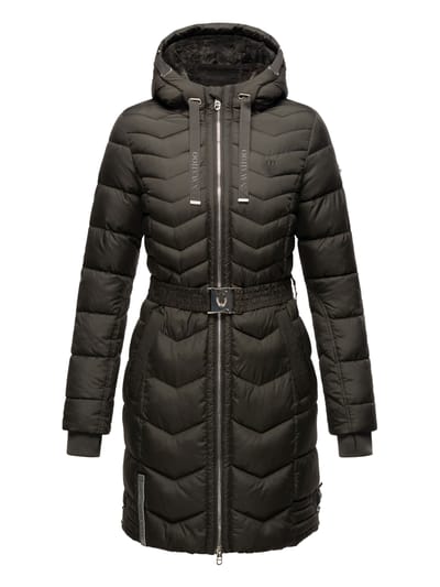 Navahoo Alpenveilchen dames winter gewatteerde jas – Warm, lang & stijlvol