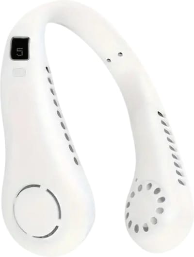 Bovista Nekventilator - Draagbare Gezichtsventilator - Neck Fan - Met Koeling - Hals - Hoofd - Wit - Zomer Verkoeling
