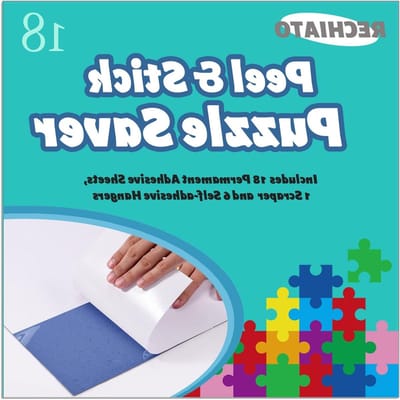 Puzzel Bewaarvellen - Lijmvellen Puzzel - Puzzels Behouden - Geen Rommel Lijm - 18 Vellen - Transparant