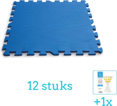 Intex - Zwembad Ondergrond - Zwembadtegels 50x50 cm - 8 Tegels - Volumebundel - Vloertegels - 12-delig