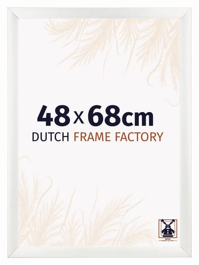 Fotolijst 48x68 cm - MDF - Wit Geveegd - Praag
