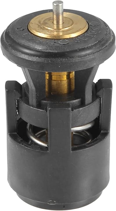 Thermostaat Behuizing - Koelsysteem Onderdeel - Motor Temperatuur Regelen - Duurzaam Metaal Plastic - 61.5 x 32.5mm - Zwart Goudkleurig