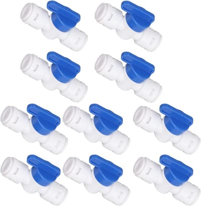Afsluitkraan - Kogelkraan - Waterstroom Regelen - Gereedschapsvrije Installatie - 3/8 Inch - Wit