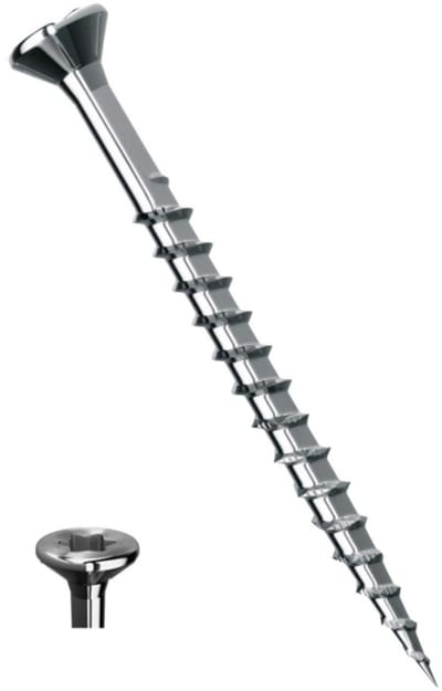 Universele Schroeven - Houtschroeven RVS - Buiten Klussen - I-Star Kop - 45 x 45 mm - Zilverkleurig