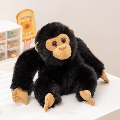 Nieuw Hoge Kwaliteit 1 Stuk 20cm Gesimuleerd Chimpansee Pluche Speelgoed Zacht Gevuld Cartoon Dier Pop Realistische Gorilla Pop Dierentuin Souvenirs 20cm