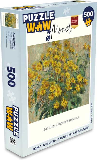 Puzzel Monet - Schilderij - Jerusalem artichoke flowers - Legpuzzel - Puzzel 500 stukjes