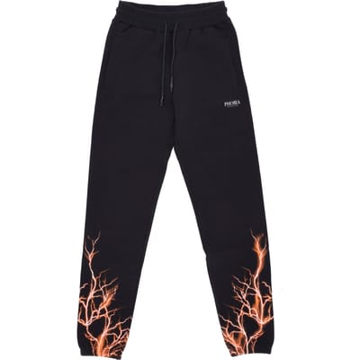 Lichtgewicht heren trainingsbroek Lightning Pants Zwart/oranje
