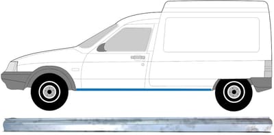 Reparatie dorpel voor Citroen C15 1984-2005 / Links
