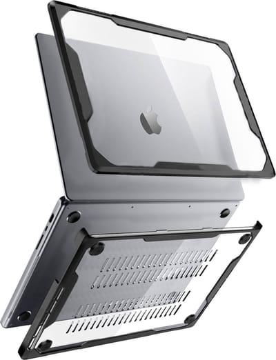 Geschikt voor MacBook Air 13,6 inch Cover - Hoesje geschikt voor MacBook Air 13,6 inch (2022-2026) - Hybride Armor Hardcase - MacBook Air M5 A3449 / M4 A3240 / M3 A3113 / M2 A2681