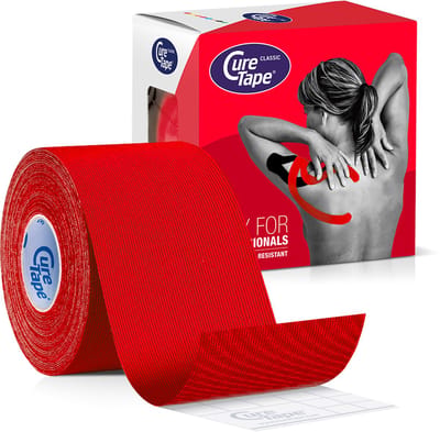 CureTape® Classic - Rood - Kinesiotape - 5 cm x 5 m - 1 rol - Elastische tape - FysioTape - Kinesiologie Tape - Cure Tape