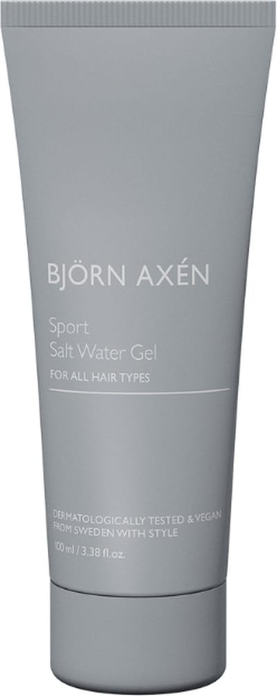 Björn Axén Salt Water Gel 100ml – Styling Gel Met Zoutwater Effect Voor Natuurlijk Volume & Textuur – Creëer Een Beach Look Met Medium Hold – Voor Kort Tot Halflang Haar – Vegan – Professionele Salonkwaliteit Styling