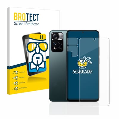 Screenprotector voor Xiaomi Redmi Note 11 Pro+ 5G (Voor+Camera) Beschermglas transparant