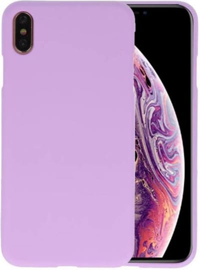 Hoesje Geschikt voor de iPhone XS Max - Backcover Color Telefoonhoesje - Paars