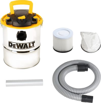 DeWalt DXV15A stofzuiger - 15 liter - 600 Watt - roestvrij staal - waterdichte aan- en uitknop