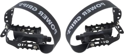 Fiets pedalen - Met riemen - Sportief fietsen - Voorgemonteerde kit - 500 gram - Zwart