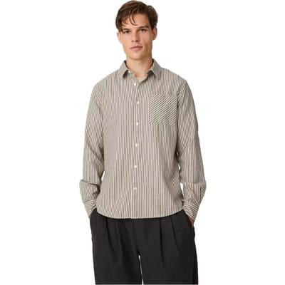 Langarm T-shirt biologisch katoen KnowledgeCotton Apparel Dune Stripe