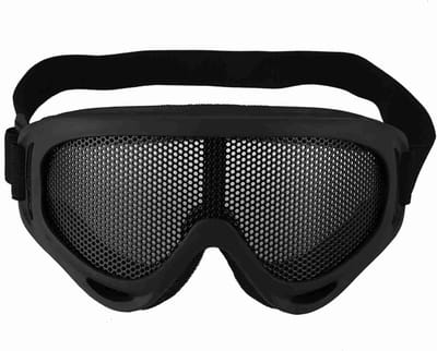 Allecto Plus - IJzeren Mesh Goggles Impactbestendige Bril Winddicht - Veiligheid Tactische Goggles voor Outdoor Paintball Game - Beschermende Apparatuur met Zoekwoorden: Veiligheid, Outdoor