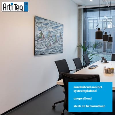 Schilderij ophangsysteem-schilderijophangsysteem-Artiteq-plafondophangsysteem-zwart ophangsysteem-12 METER (inclusief haken en koorden) 9.6833S
