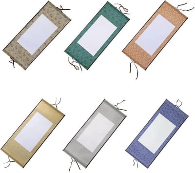 Set van 6 Blanke Hangrollen voor Kalligrafie en Schilderen
