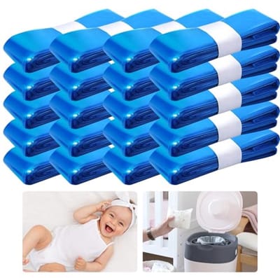 YSWOVUO 20Pcs Nappy Bucket Refill Cassettes,Refill Foil Diaper Bucket Compatible with Tommee Tippee,Angelcare,Octagonal Nappy Bin,LitterLocker