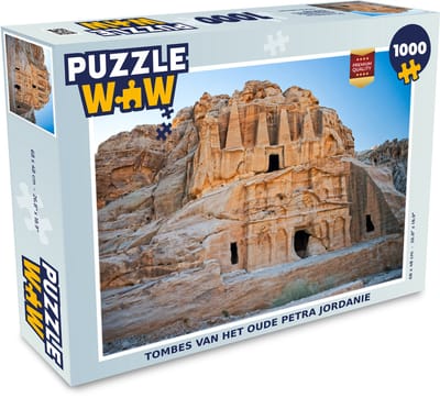 Puzzel Tombes van het oude Petra Jordanie - Legpuzzel - Puzzel 1000 stukjes volwassenen