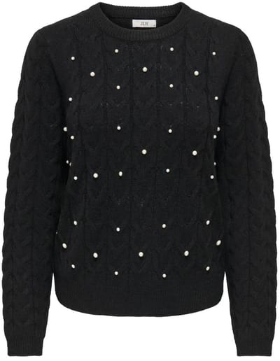 Jacqueline de Yong Jdycarmen ls o-neck pearl pullover knt -