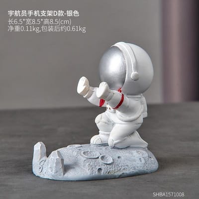 Kantoorbureau Decoratie Scandinavische Stijl Astronauten Mobiele Telefoon Standaard Houder Ornamenten Hars Ruimtevaarder Beugel Speelgoed Cadeau
