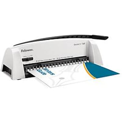 Fellowes plastic-inbindmachine Starlet 2+, stansvermogen 12 vel, inbindcapaciteit 120 vel