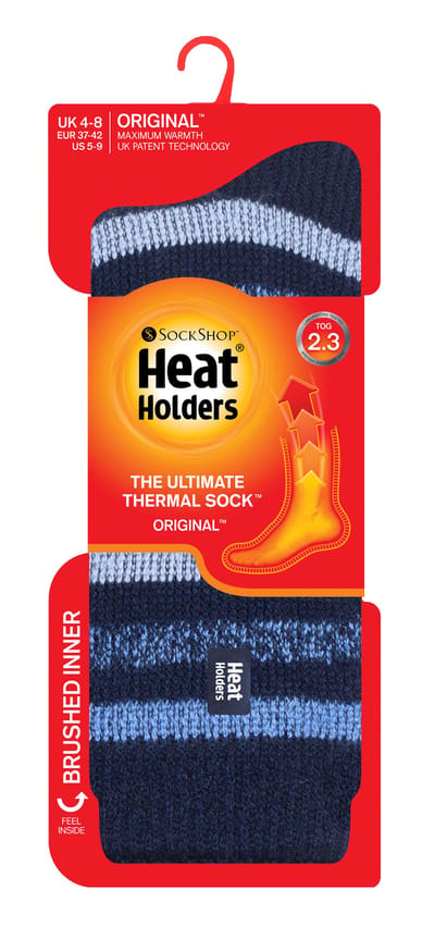 Heat Holders - Dames 2.3 tog thermo wintersokken - Rosebud -marine
