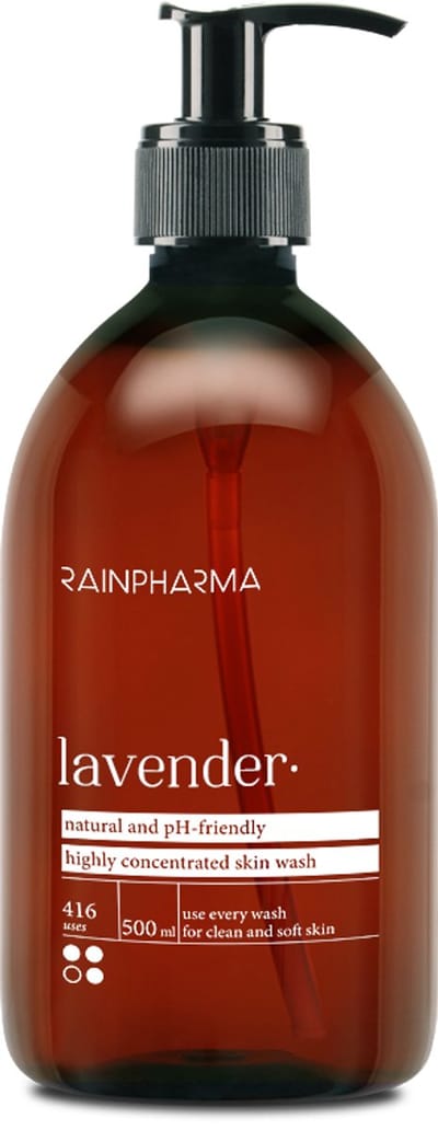 RainPharma Skin Wash Lavender - Huidverzorging - 500 ml - Douchegel - 1 Pomp per Wasbeurt