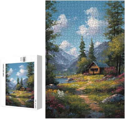 Houten Puzzel - Legpuzzel Volwassenen - Ontspanning Thuis - Precisie Gesneden Stukjes - 5000 Stukjes - Landschap