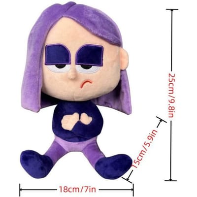 25cm Anime Duolingo Pluche Pop Cartoon Paars Meisje Lily Schattige Knuffel Meisje Pluche Speelgoed Verjaardagscadeau Voor Kinderen Kinderen