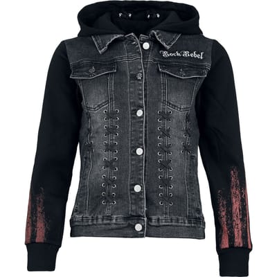 Rock Rebel by EMP - Rock Spijkerjas - Skulls & Details - S tot XXL - voor Vrouwen - zwart