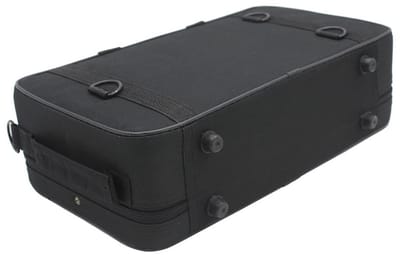 Dailygoods- Klarinetkoffer Zwart - 600D Oxford-stof - Scheurvast/regenbestendig - Verstelbare riem - Twee compartimenten - Schokbestendig binnenkussen - Instrumententas